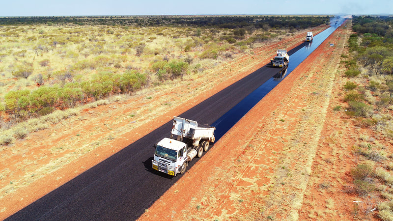 A large reseal contract on the Stuart Highway near Tennant Creek..