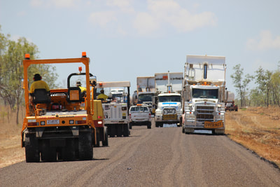 A large reseal contract on the Stuart Highway near Tennant Creek..